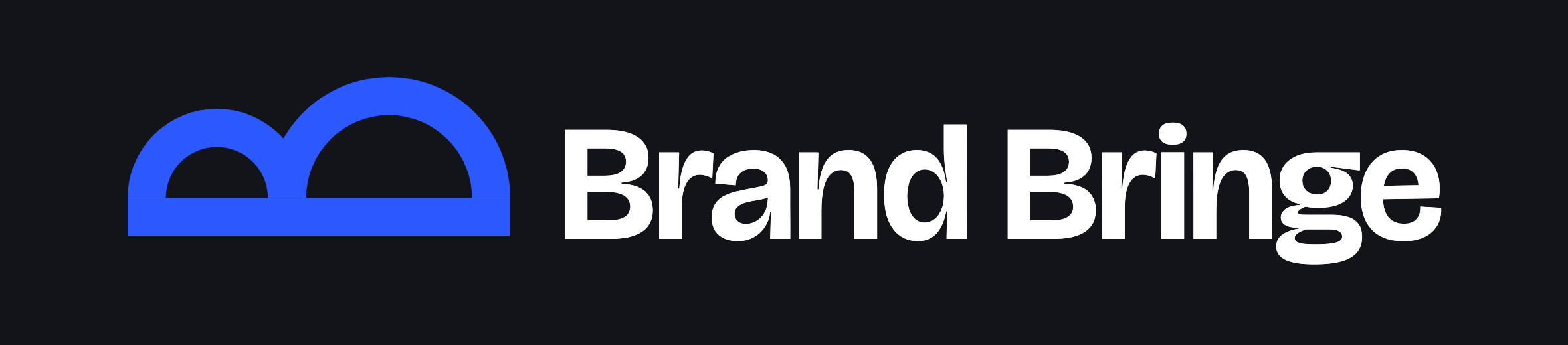Brand Bringe logo on a dark background