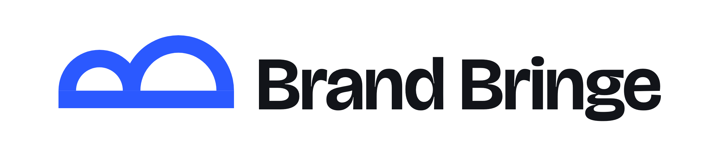 Brand Bringe logo in blue and black