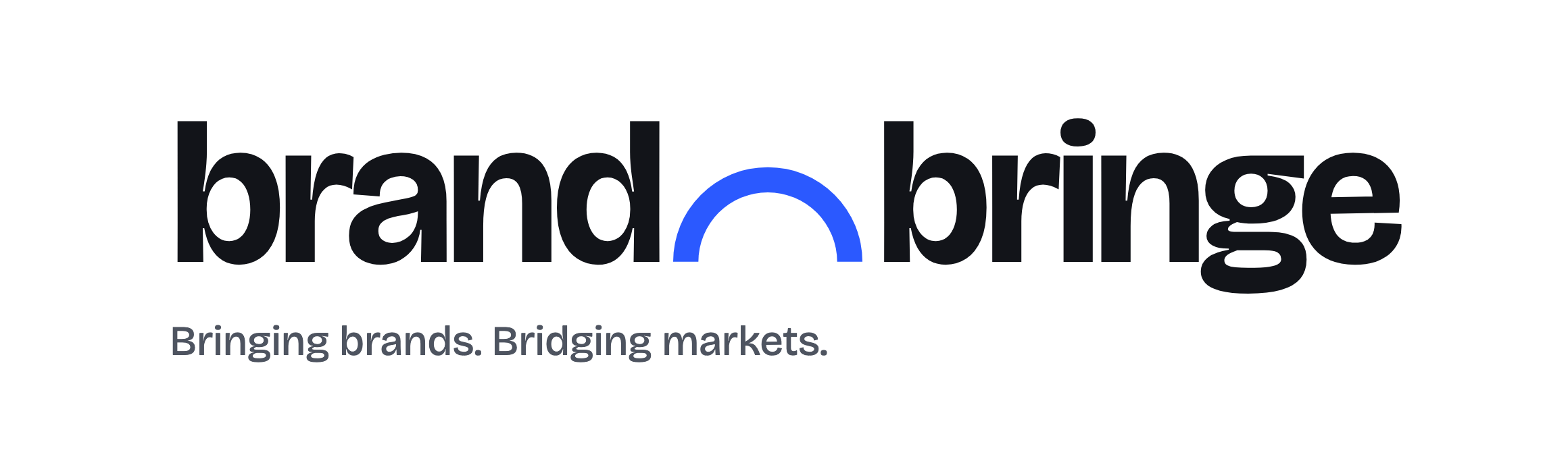 brand bringe wordmark with the arch between the words